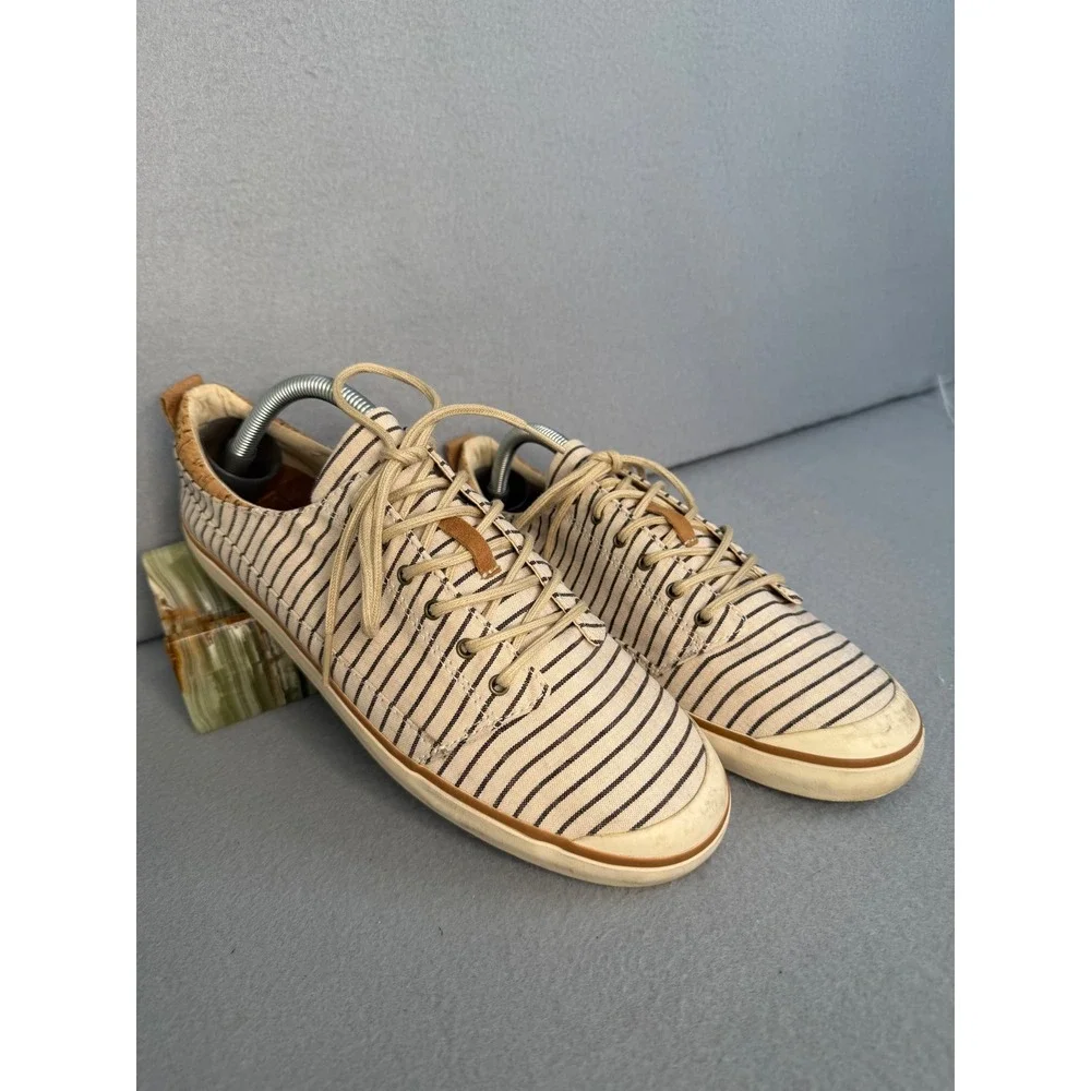 Reef Walled Low TX Cream Stripes Womens Sneakers RF008286 Size 10‎ Casual Shoes